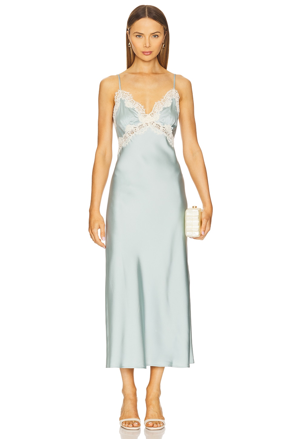 EV Satin Slip Dress