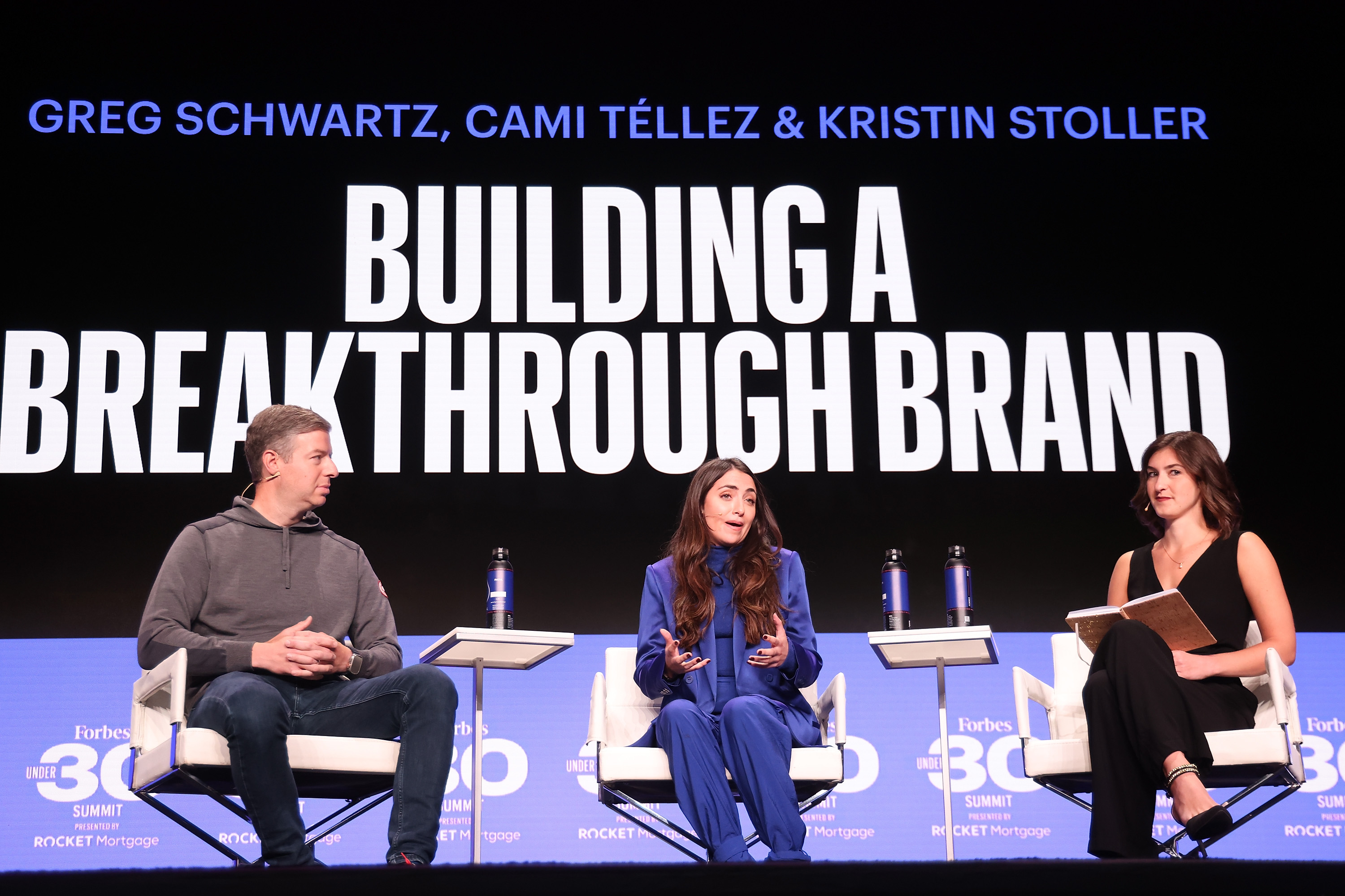 Cami Tellez discussing the closure of Parade onstage at a Fortune conference