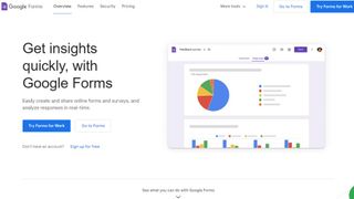 Google Forms website screenshot