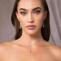 15. Azazie Drops of Jupiter Jewelry Set: