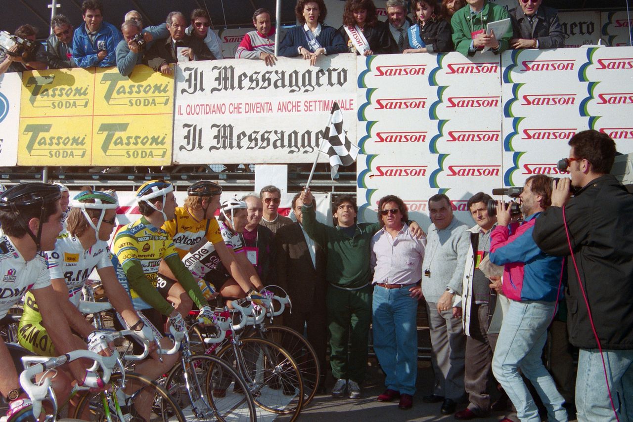 Diego Maradona at Tirreno-Adriatico 1990