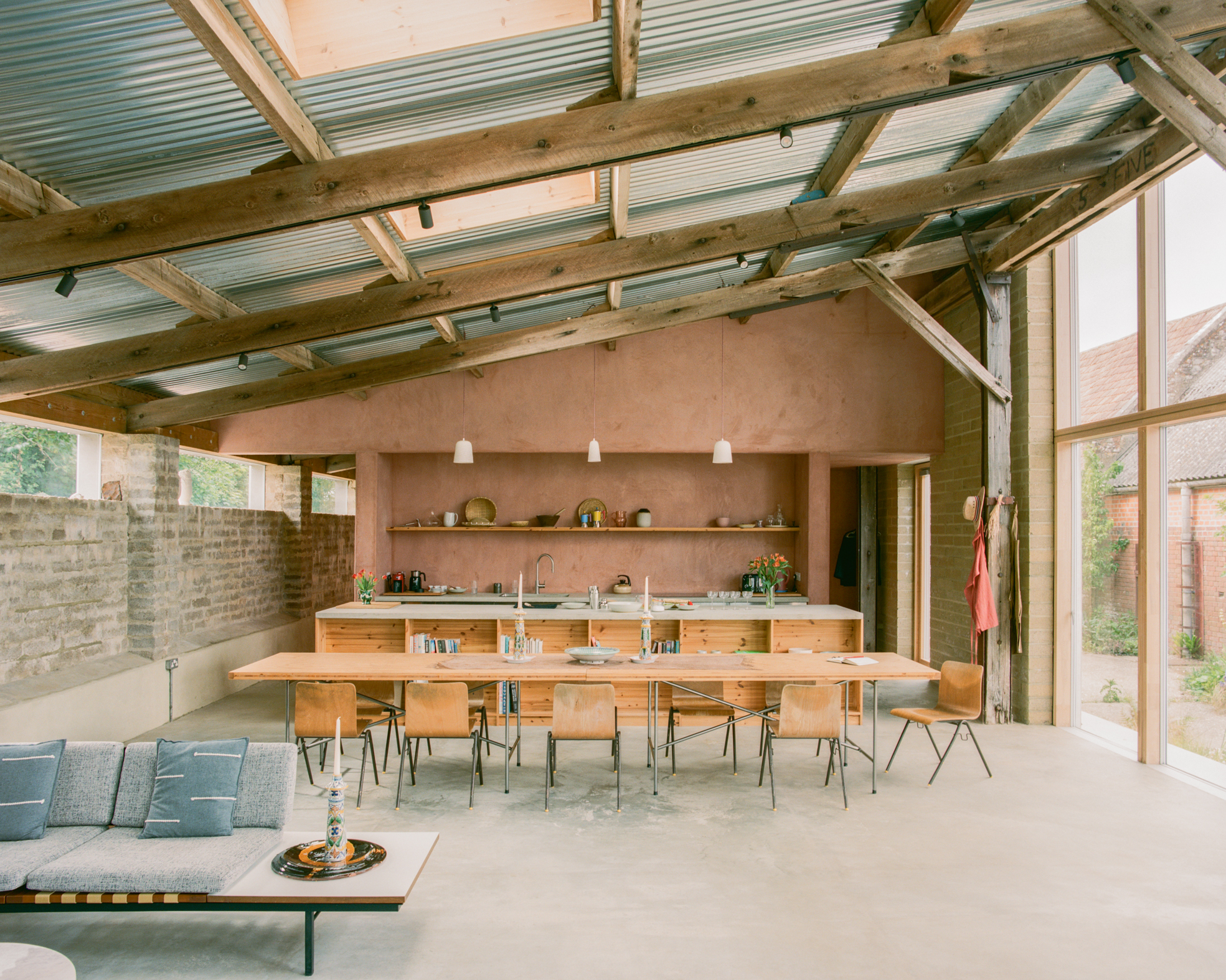 view of South Barn by Je Ahn / Studio Weave, a humble renovated barn
