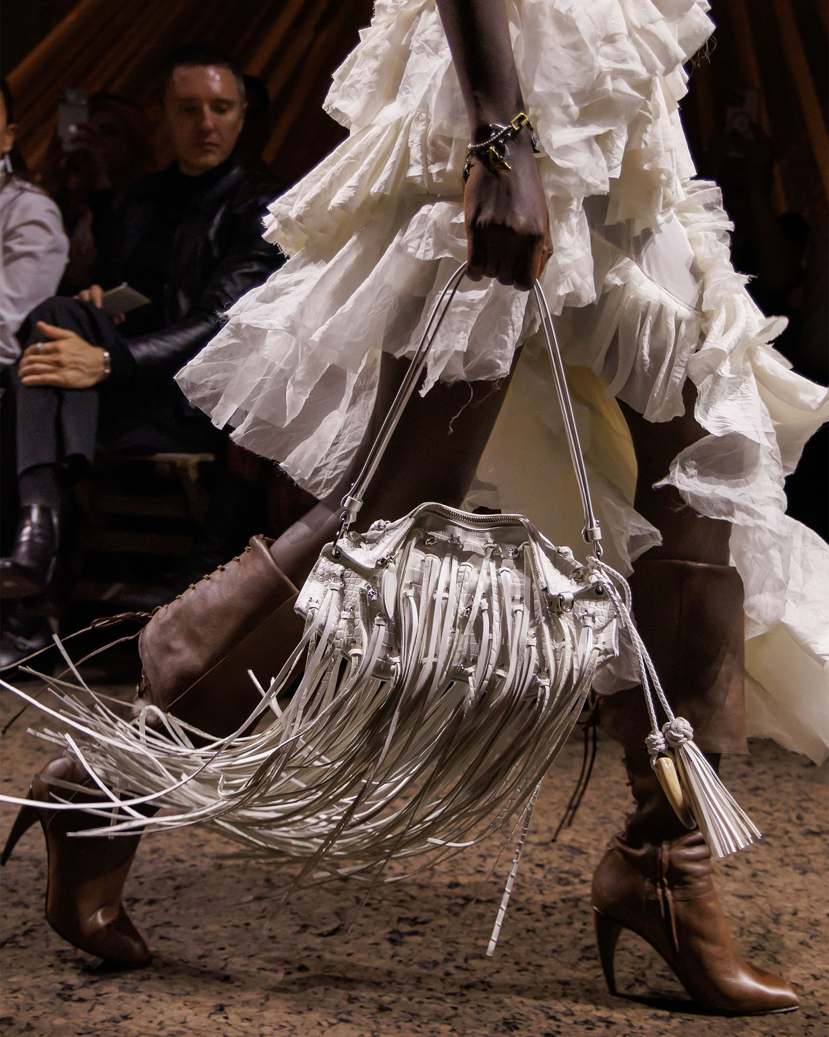 McQueen model on the runway