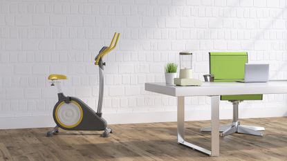 best elliptical trainers on display in home near computer