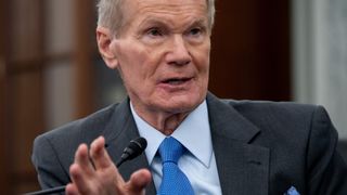 Bill Nelson, NASA administrator, speaks during a Senate Committee on Commerce, Science, and Transportation confirmation hearing on Capitol Hill on April 21, 2021 in Washington, DC. 