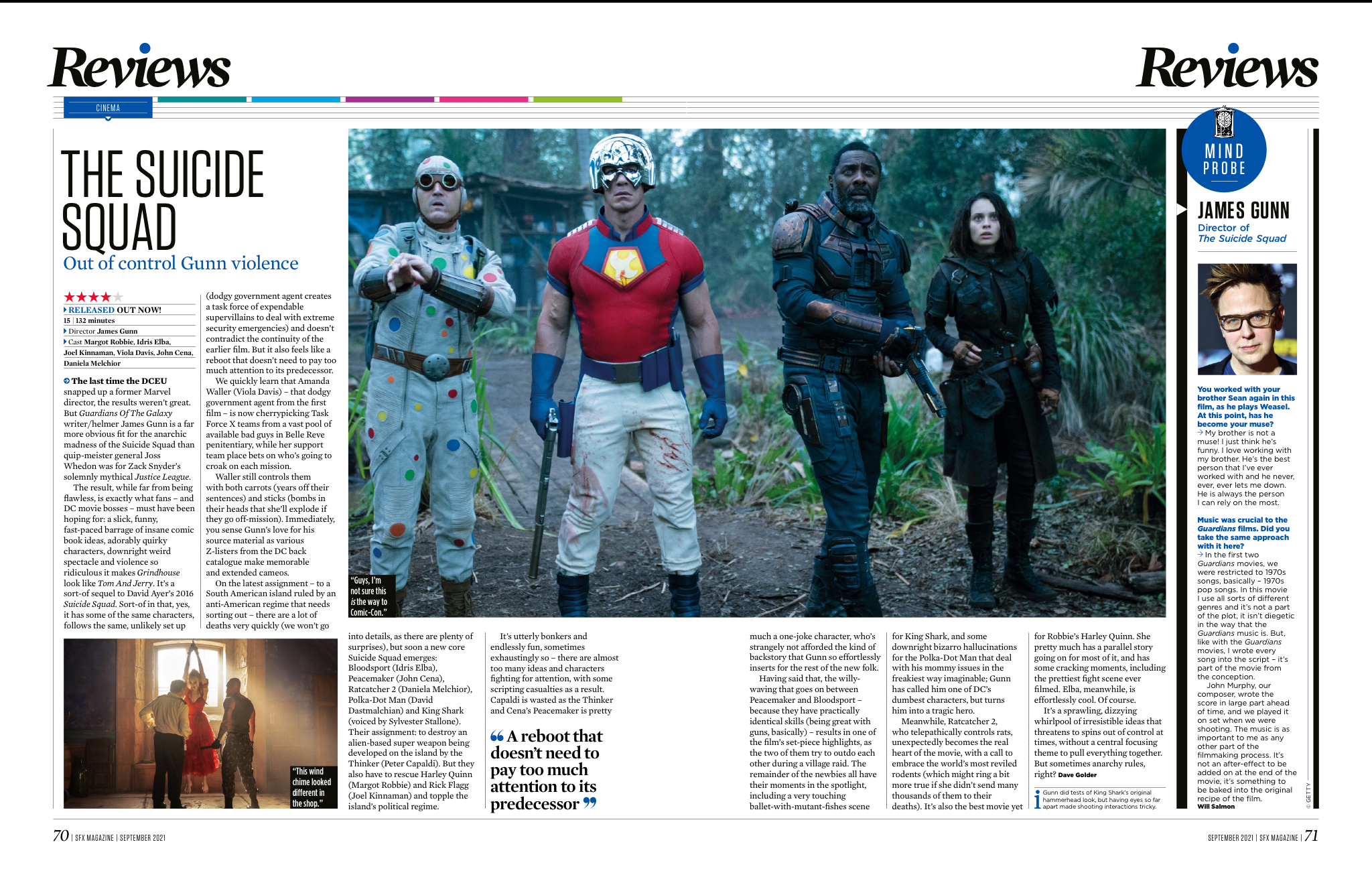 The Suicide Squad review in SFX issue 344.