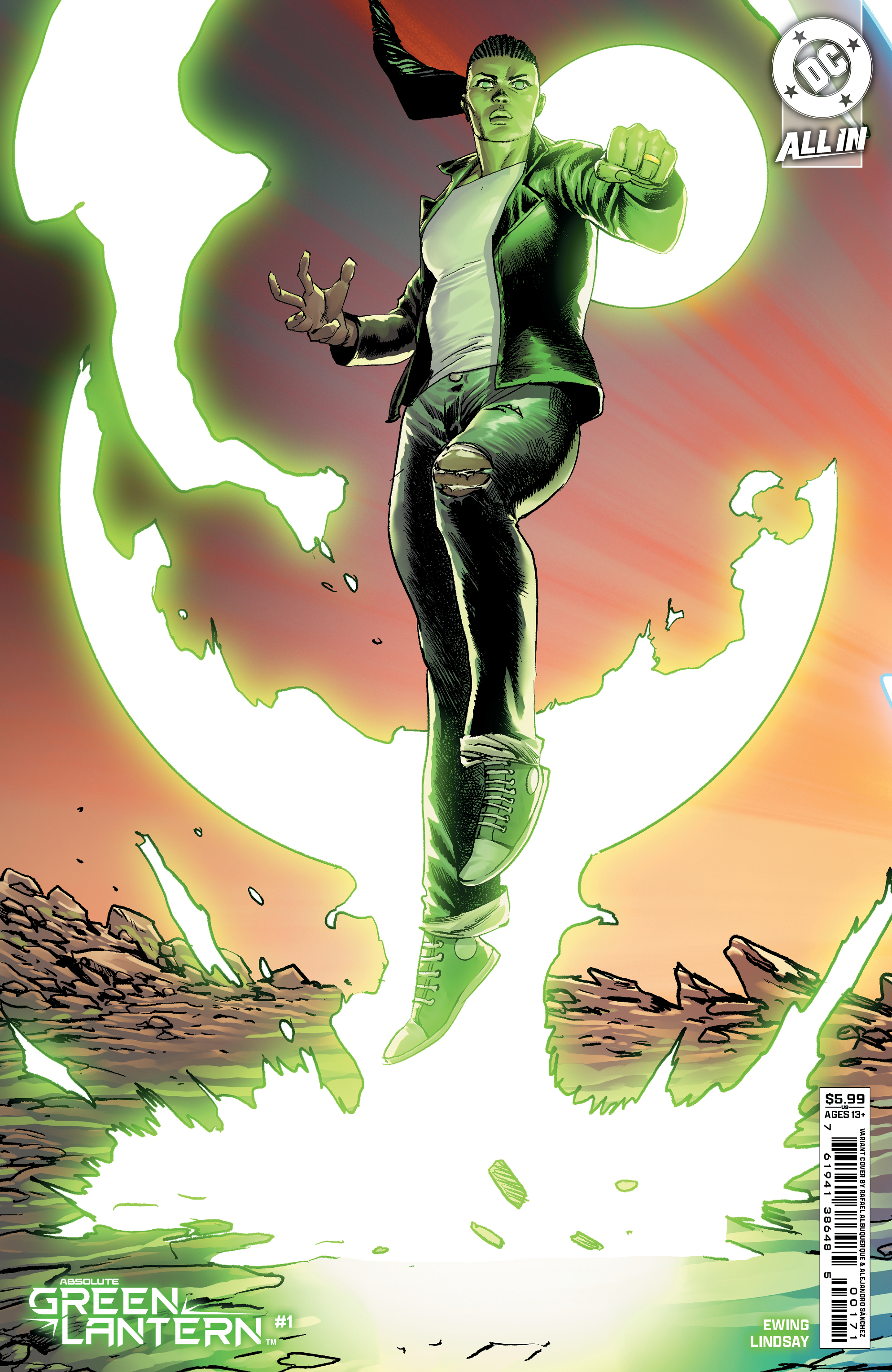 Rafael Albuquerque variant cover for Absolute Green Lantern #1.