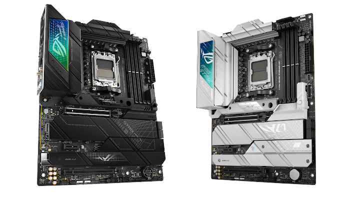 ROG Strix X670E-F Gaming WiFi and ROG Strix X670E-A Gaming WiFi motherboards