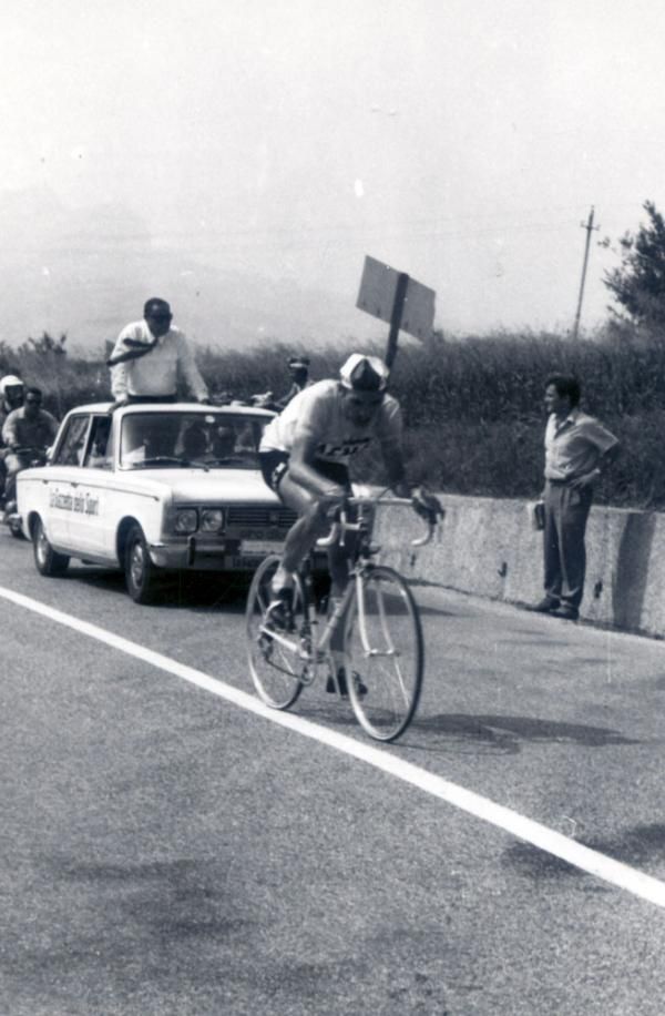A shot of Merckx in the 1968 Giro d'Italia