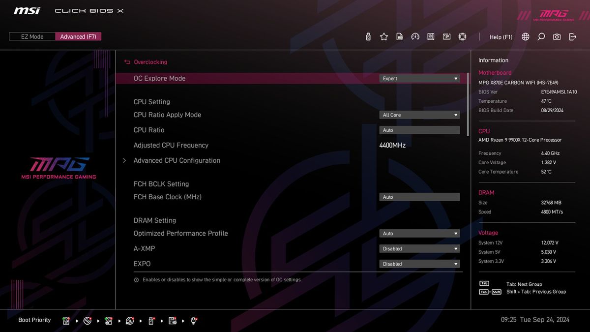 MSI X870E Carbon WIFI