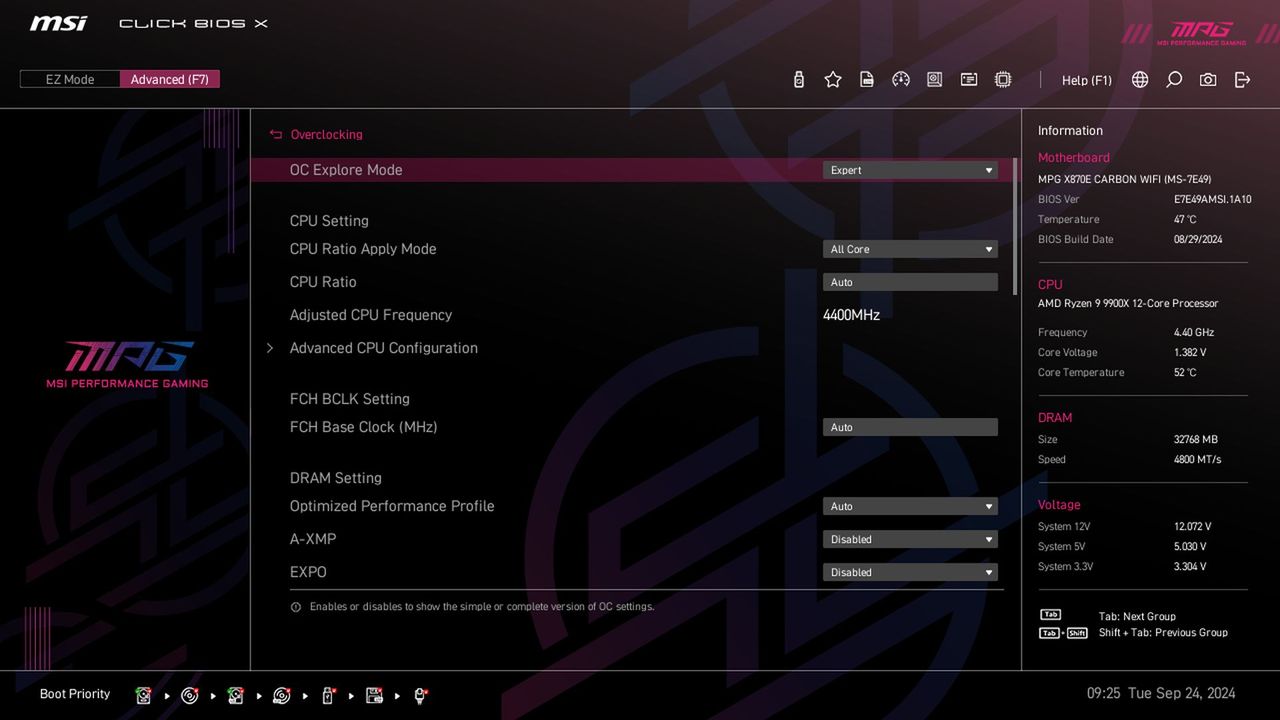 MSI X870E Carbon WIFI