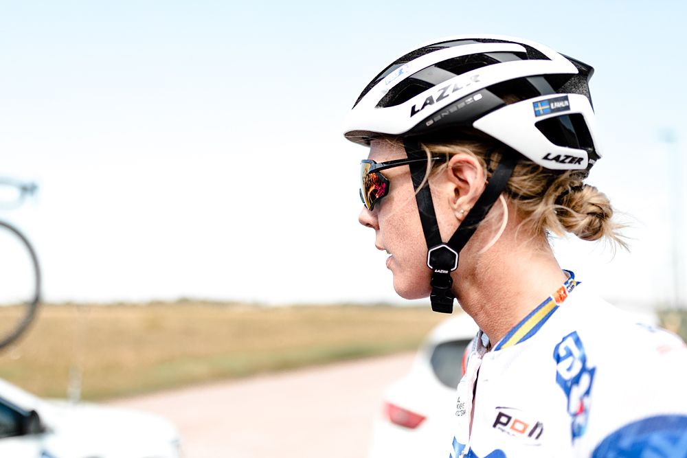 Emilia Fahlin ahead of Paris-Roubaix preview ride