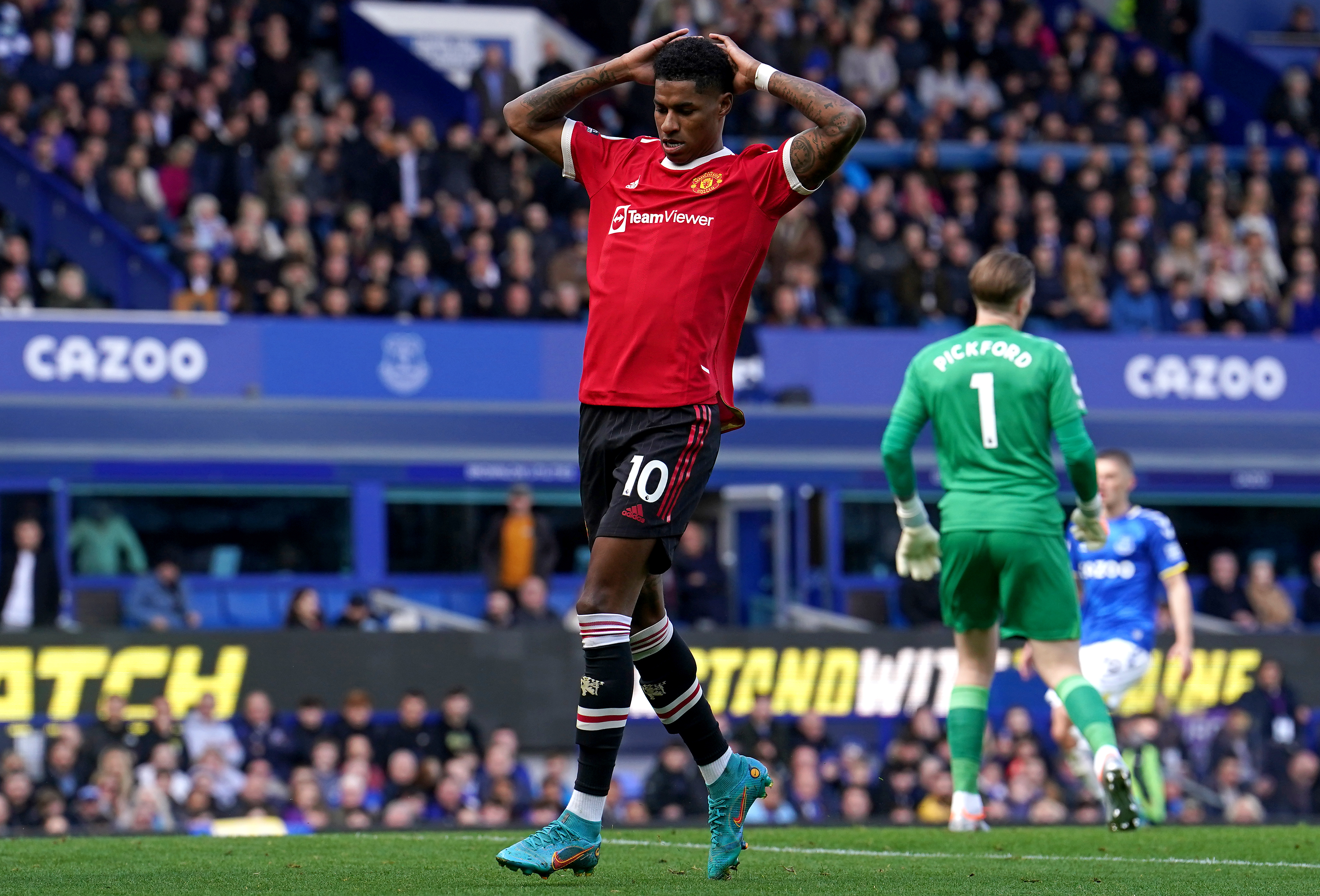 Marcus Rashford couldn't find the net