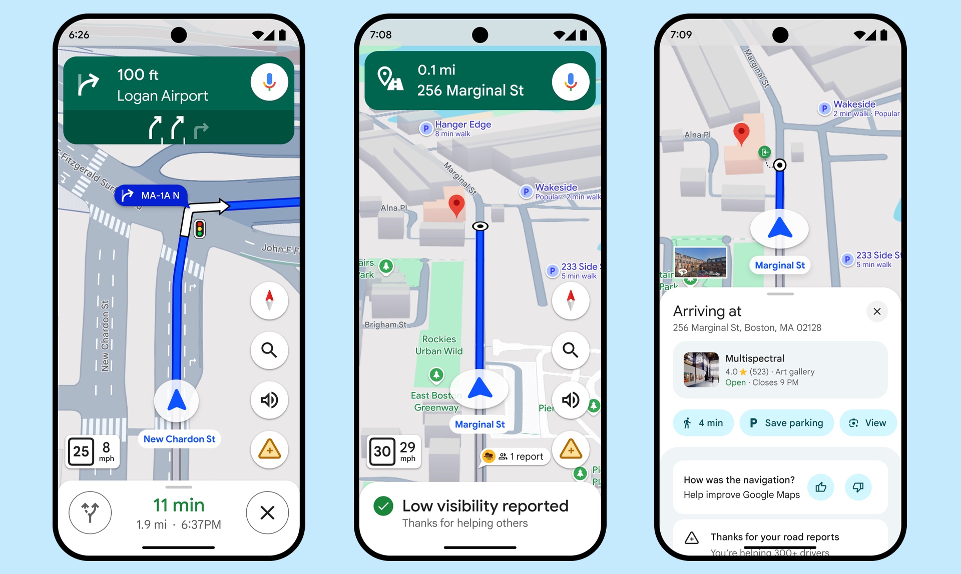 New features in Google Maps include richer details on the map itself, the ability to report weather incidents, and tips once you park your car.