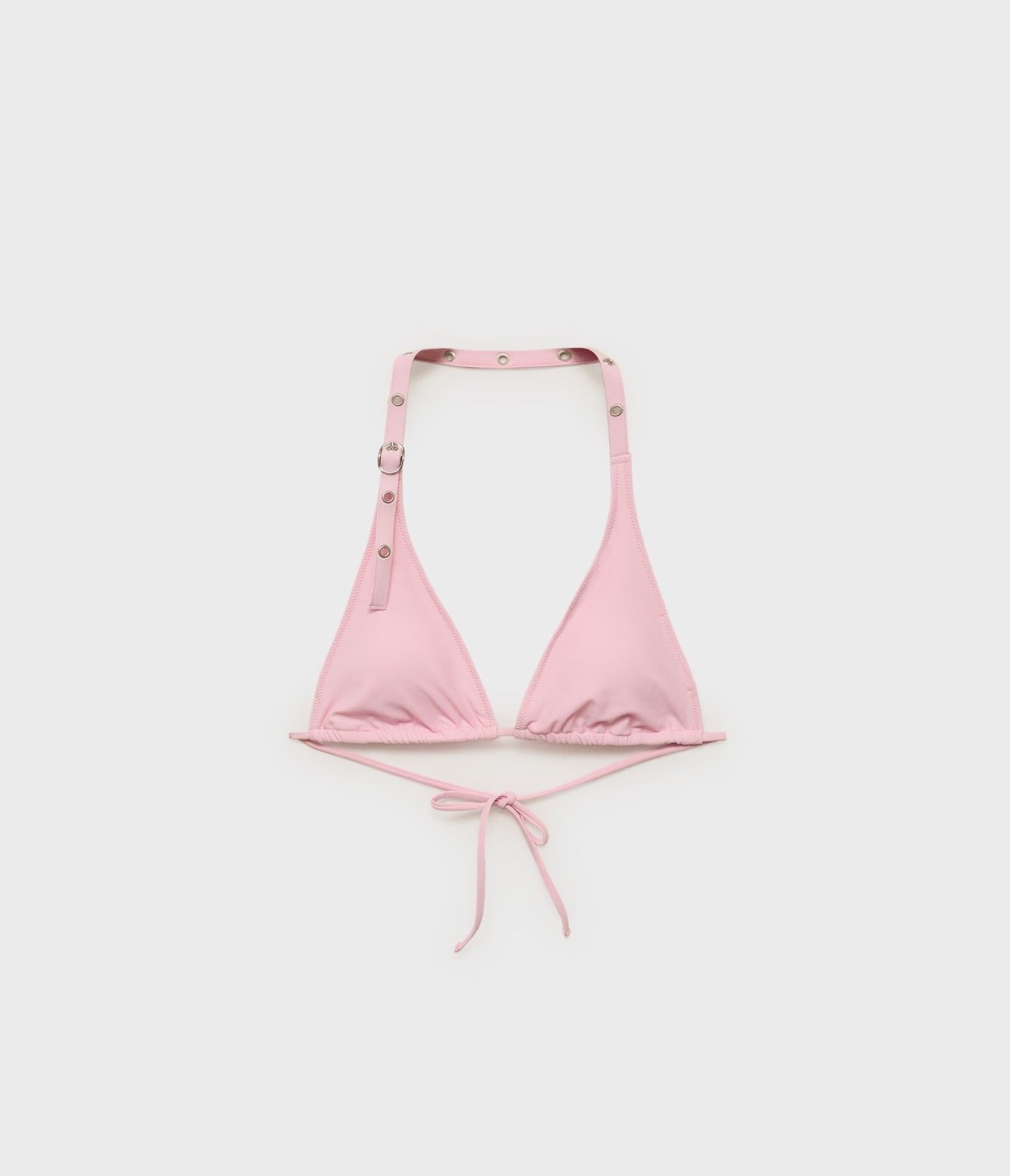 MANGO, Bikini Top With Buckle Strap and Eyelets