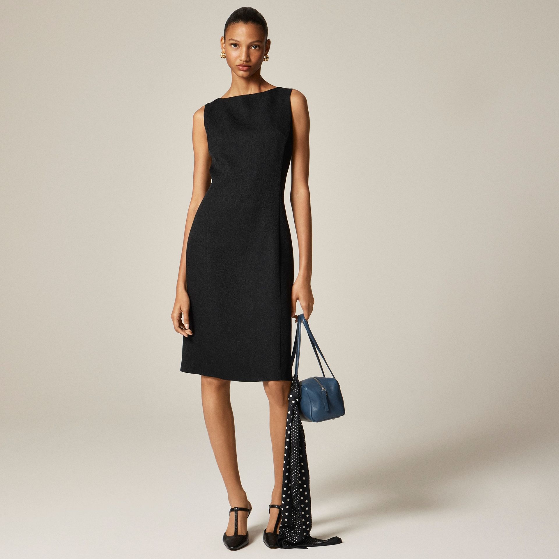 Sleeveless Suit Dress in Bouclé