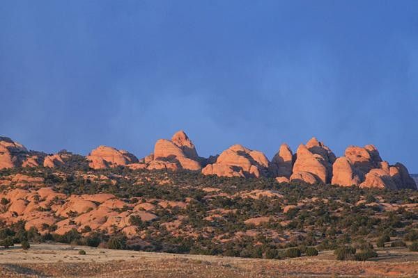 The desert sunset in Moab,