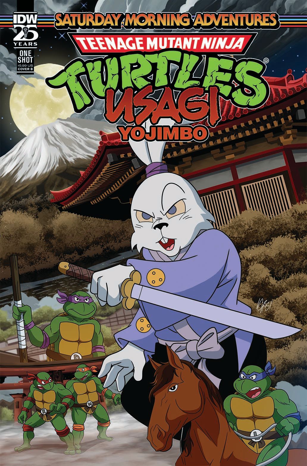 Covers from Teenage Mutant Ninja Turtles/Usagi Yojimbo: Saturday Morning Adventures