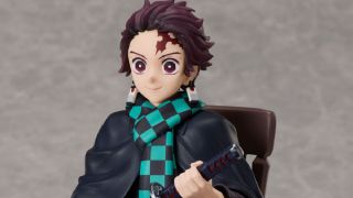 The Tanjiro resting figure in the Crunchyroll store.