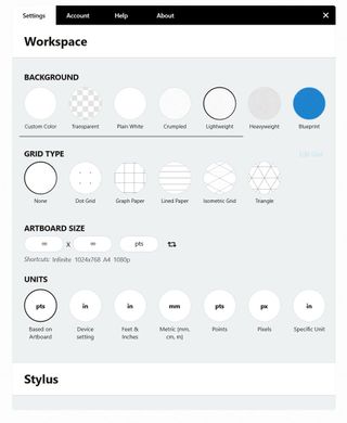 Concepts Workspace Settings