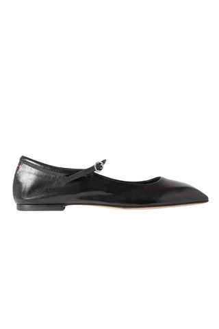 Uma Leather Mary Jane Ballet Flats