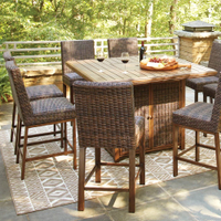 Paradise Trail Outdoor Dining Table and 8 Chairs | $4449.99