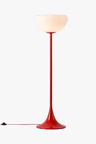 houseof Glass Bowl Floor Lamp, Red