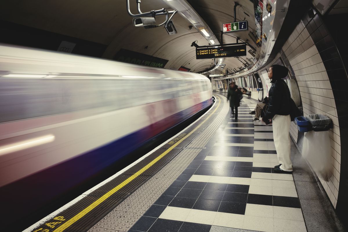 Ricoh GR IV sample images - London underground, the train's movement is blurred