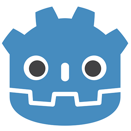 The logo of Godot Engine, one of the best game development software programs