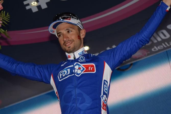 Nacer Bouhanni (FDJ.fr) on the podium