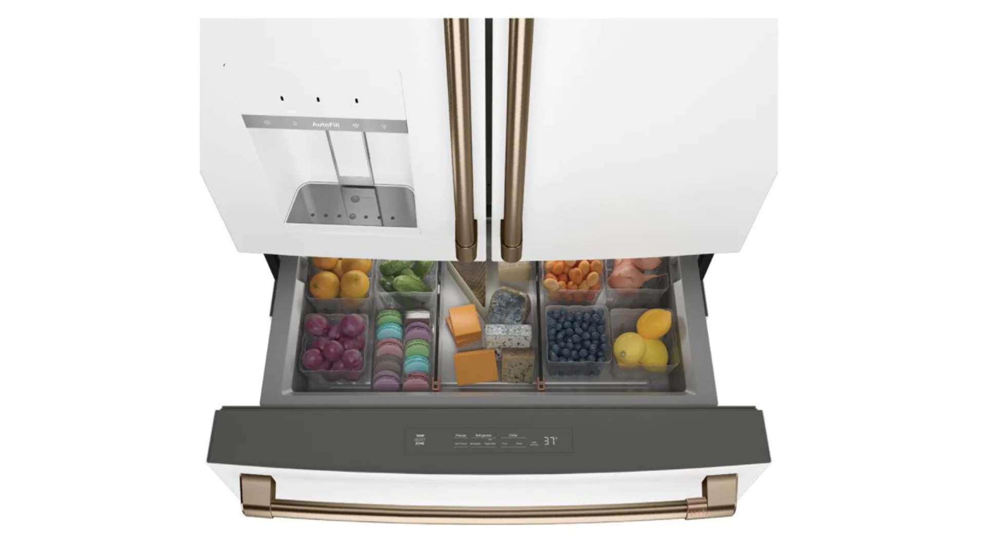 Cafe CVE28DP4NW2 French door refrigerator review Top Ten Reviews