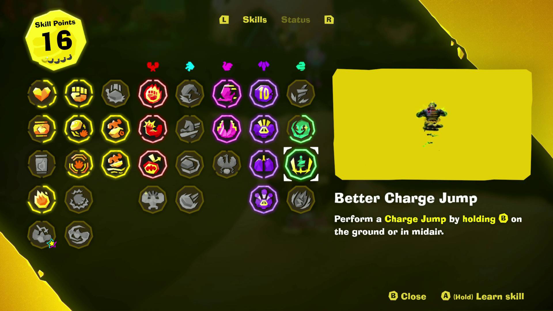 Donkey Kong Bananza skills and upgrades for Snake Bananza