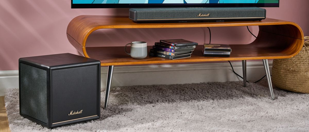 I tested Marshall’s new mini Dolby Atmos soundbar and I adore its crystal-clear dialogue, expansive sound, and classy design