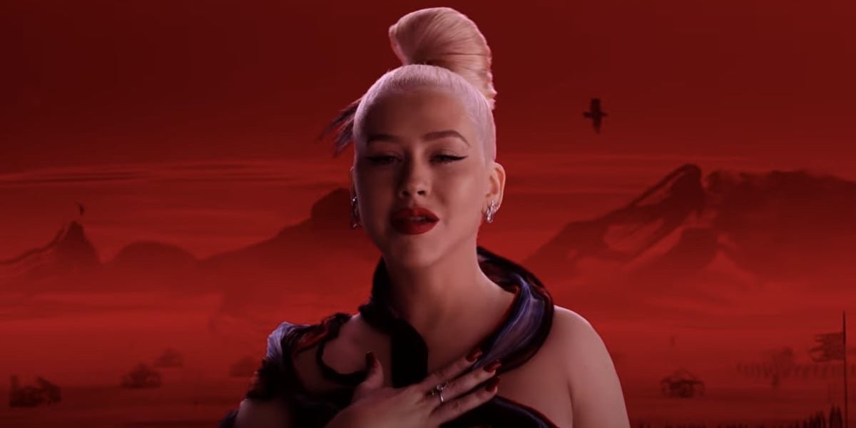 Christina Aguilera in Loyal Brave True music video