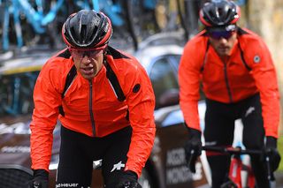 Richie Porte makes his way back to the front during stage 1 at Paris-Nice
