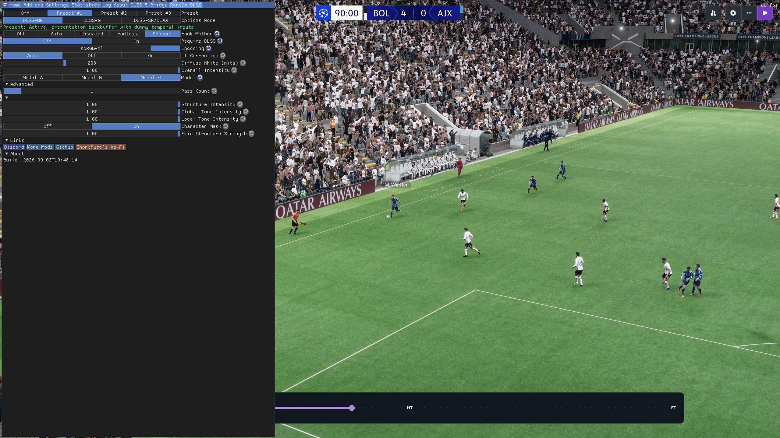 FM26 with DLSS 5 on