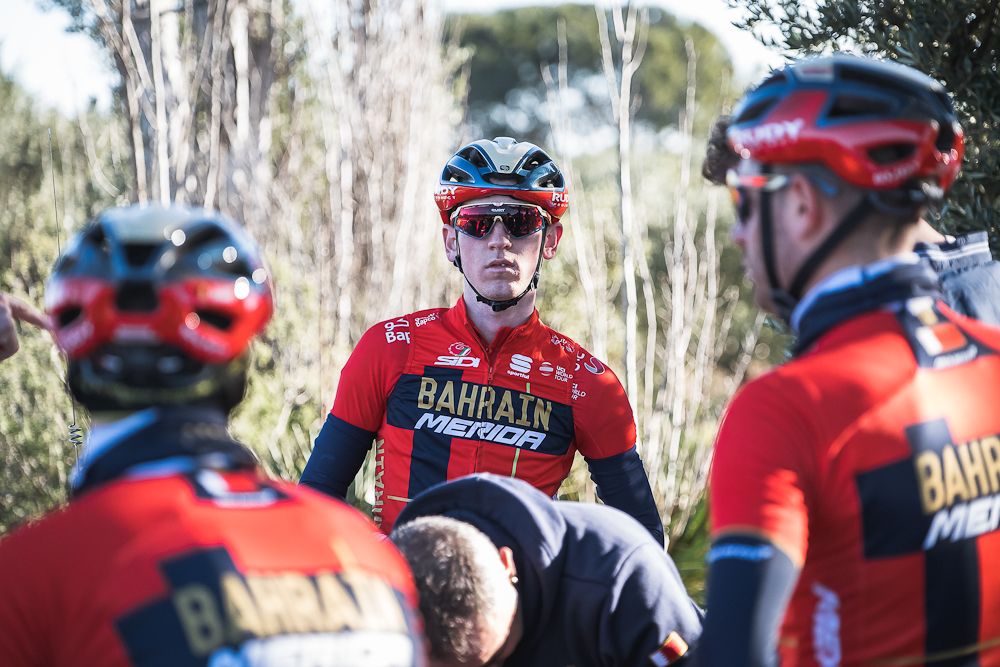 Riders get ready to ride at the Bahrain-Merida camp