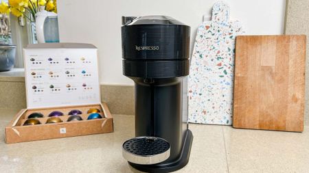 Nespresso Vertuo Next sitting on kitchen counter