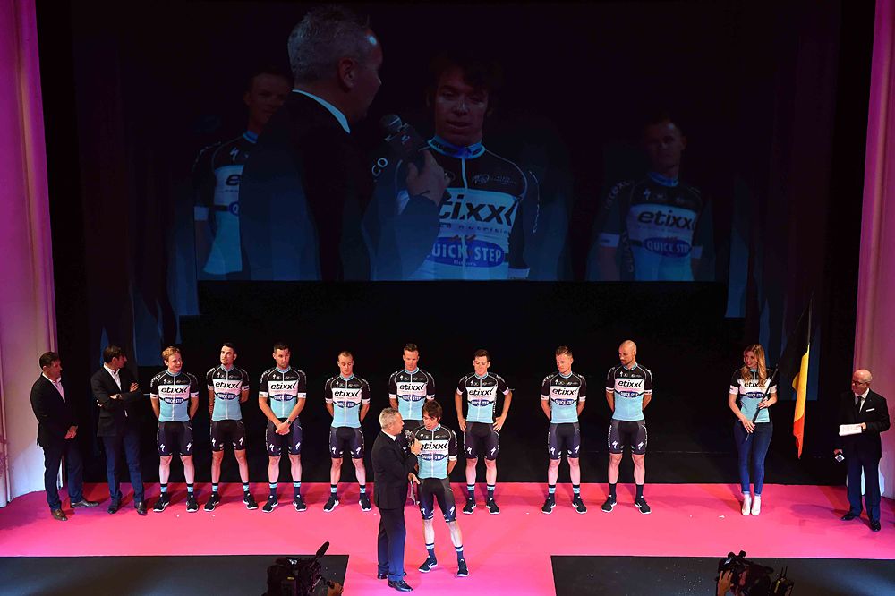 Etixx-QuickStep on the presentation stage