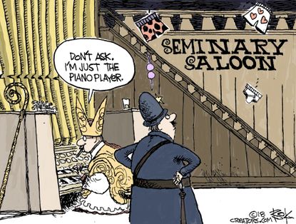 Editorial cartoon U.S. Catholic sex abuse scandal