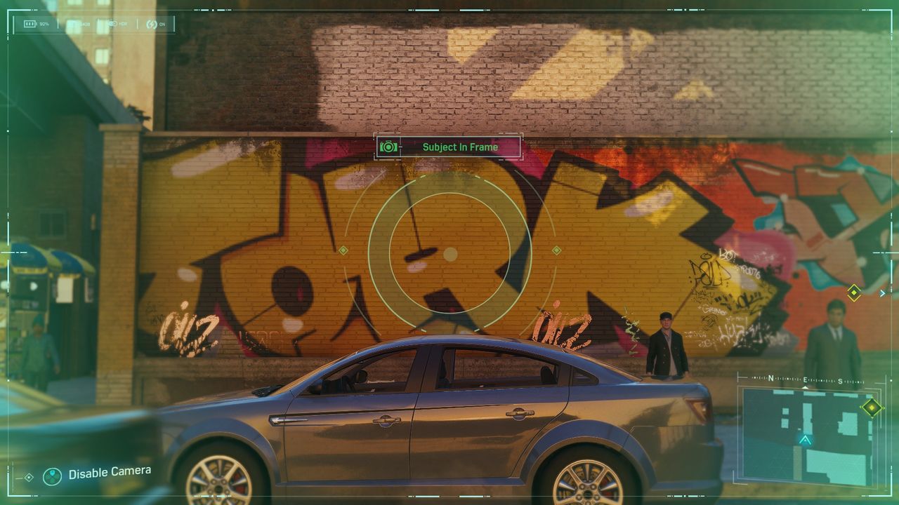 Spider-Man Secret Photo Op of some graffiti