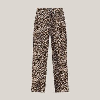 Leopard Print Slim Jeans