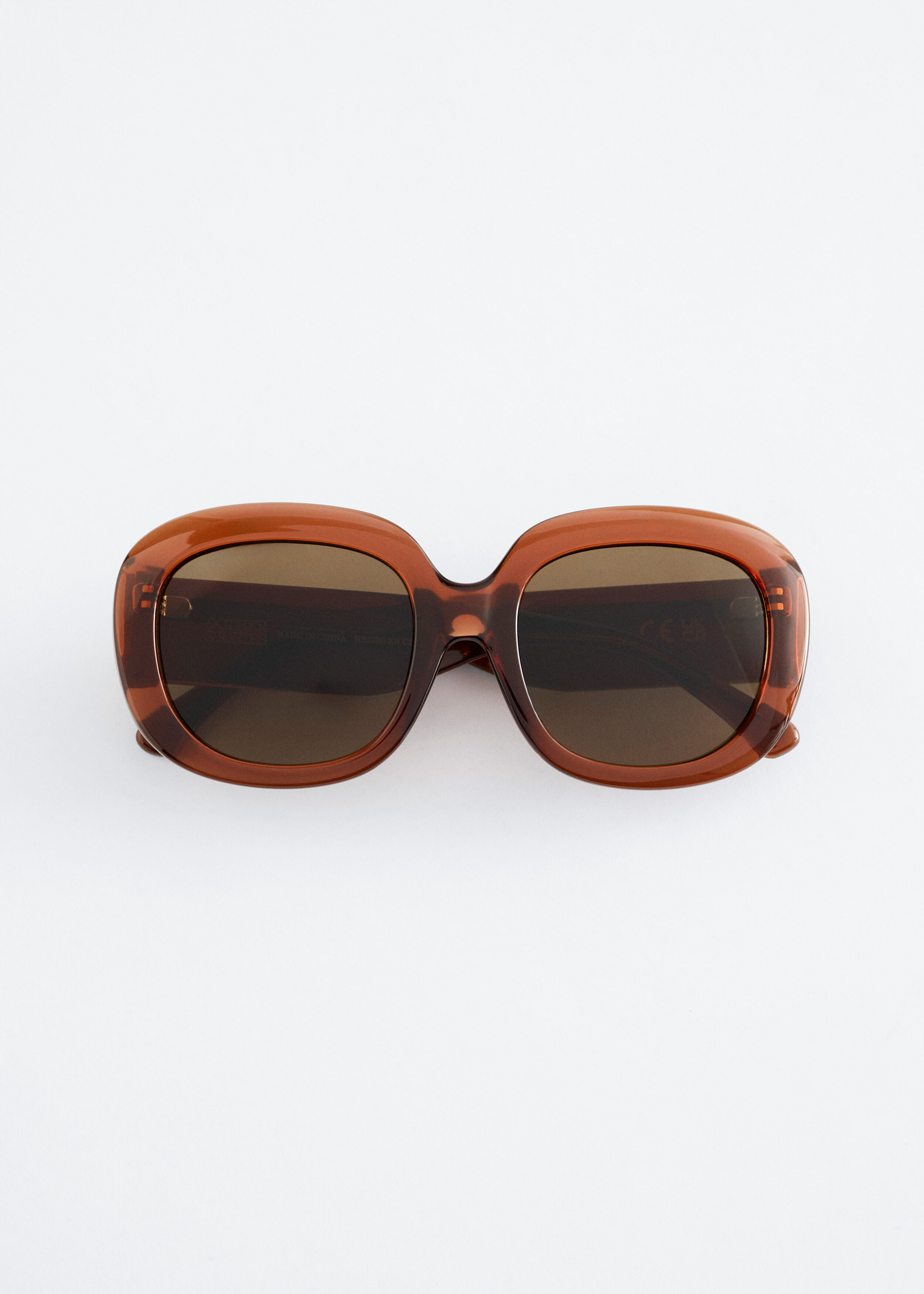 Oversized Sunglasses - Brown