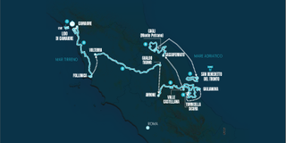 The route of the 2024 Tirreno-Adriatico