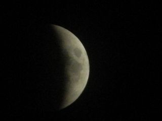 Skywatcher Manivel K took this close-up view of the moon during the total lunar eclipse of June 15, 2011 as it appeared from his home in Chennai, Tamil Nadu, India.