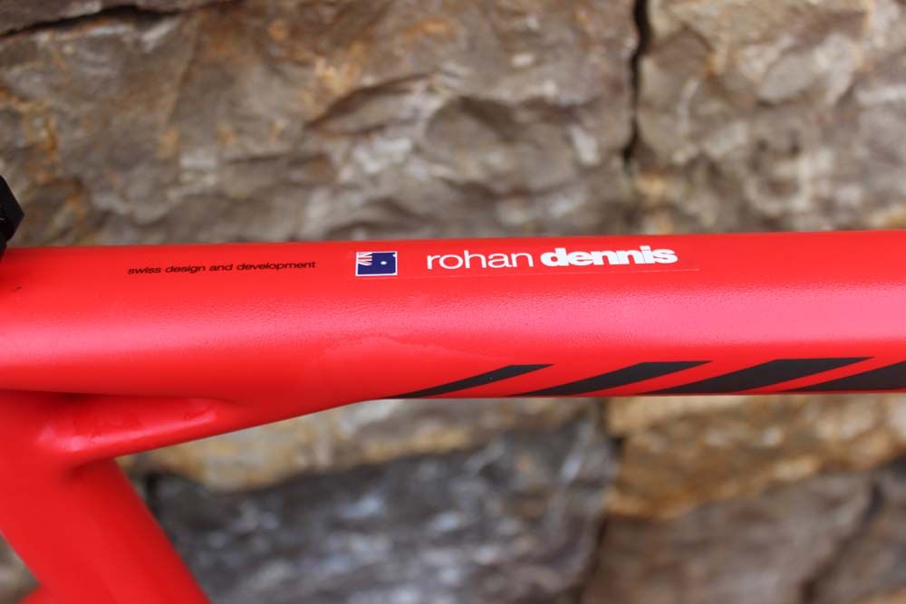 Rohan Dennis has his name on his new bike