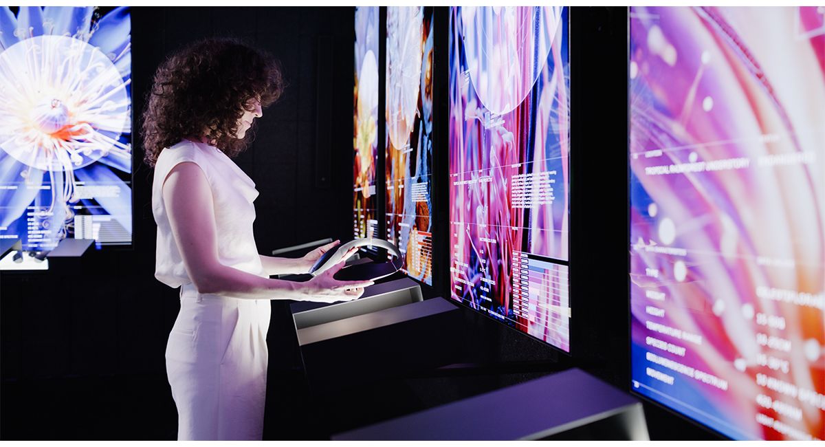 Immersive AI art at DATALAND AI art museum