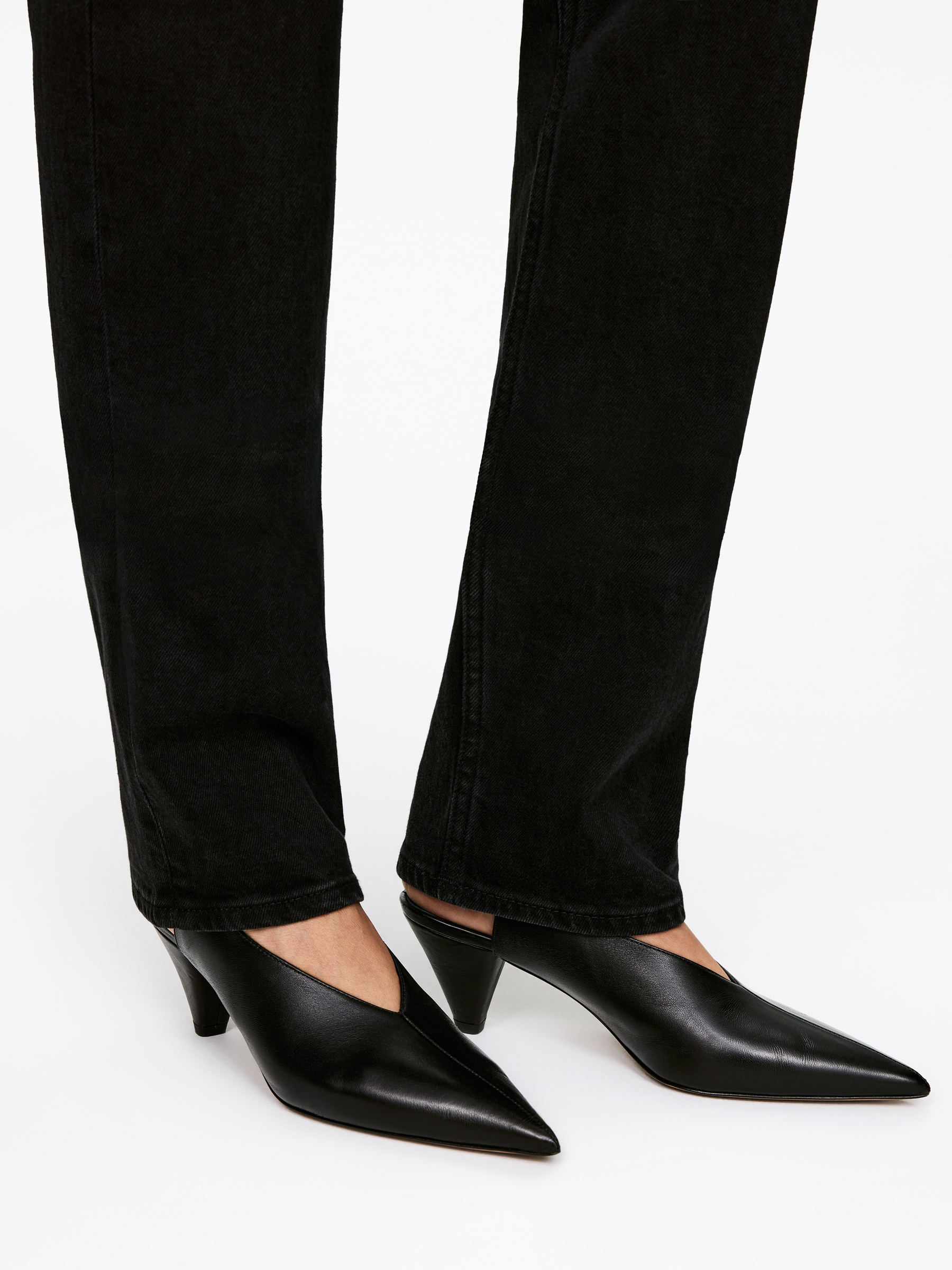 Slingback Leather Pumps &amp;ndash; Black &amp;ndash; Women &amp;ndash; Arket Gb
