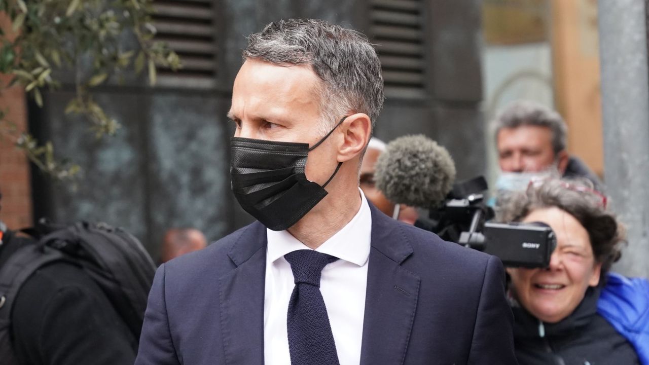 Ryan Giggs leaves Manchester Magistrates’ Court 