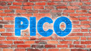 The name Pico spraypainted on a brick wall